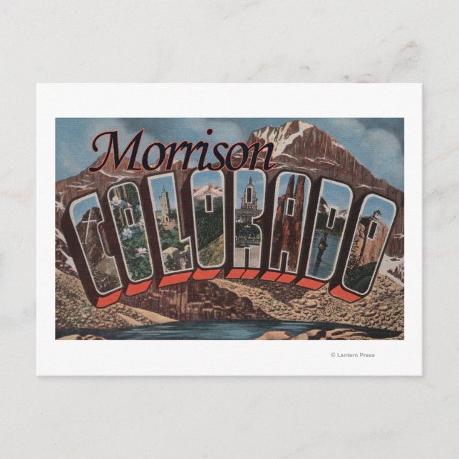 Morrison, Colorado - Große Buchstabenszenen Postkarte (Vorderseite)