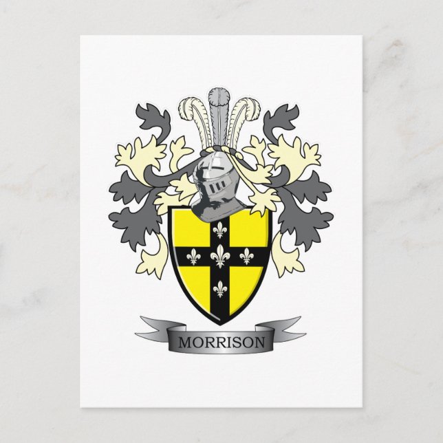 Morrison Familienwappen Coat of Arms Postkarte (Vorderseite)