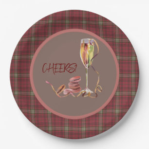Morrison Red Scottish Clan Tartan Weihnachten Pappteller