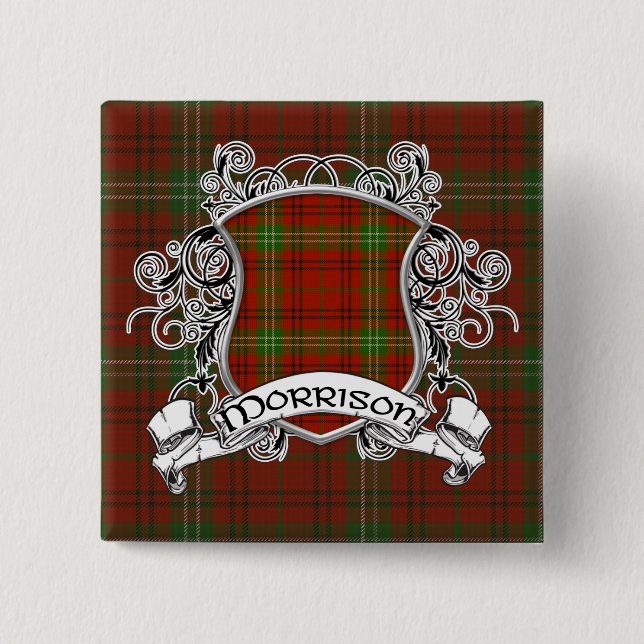 Morrisontartan-Schild Button (Vorderseite)