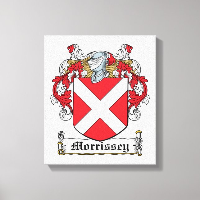 Morrissey Familienwappen Leinwanddruck (Vorderseite)