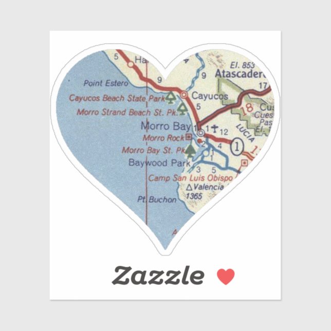 Morro Bay California Aufkleber (Blatt)