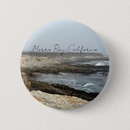 Morro Bay California Coastal Photography Button
