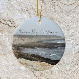 Morro Bay California Coastal Photography Keramik Ornament