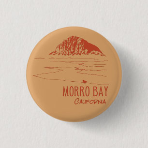 Morro Bay California Morro Rock Button