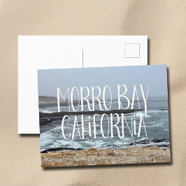 Morro Bay California Ocean Waves Fotografie Postkarte
