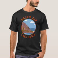 Morro Bay California Retro Distressed Circle