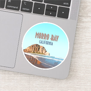 Morro Bay Rock California Vintag Aufkleber