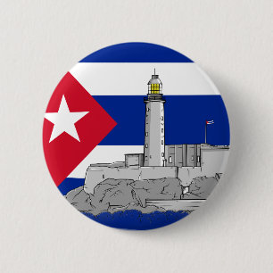 Morro Castle in Havanna Button