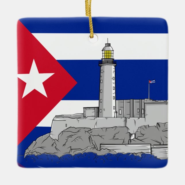 Morro Castle in Havanna Keramikornament (Vorderseite)
