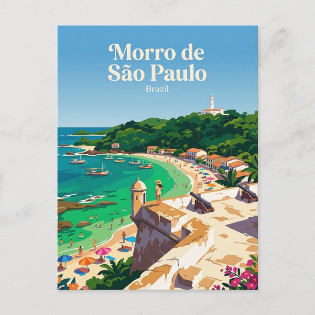 Morro de São Paulo Brasil Postkarte (Vorderseite)
