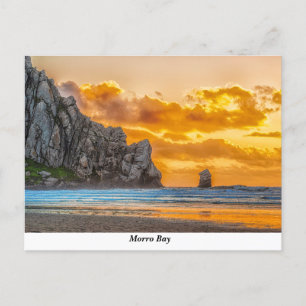 Morro Rock Beach Postcard Postkarte