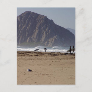 Morro Rock Beaches Surfen Postkarte