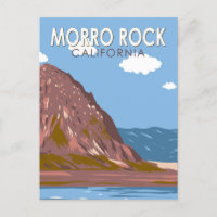 Morro Rock California Vintage