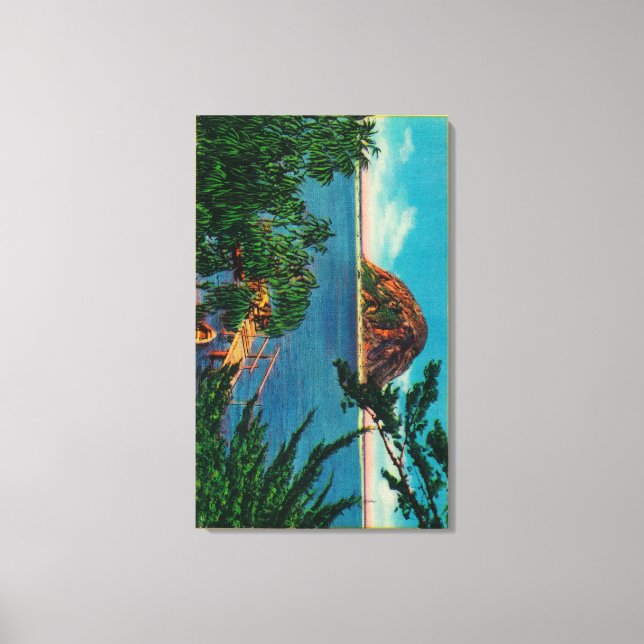 Morro Rock - San Luis Obispo Landkreis Leinwanddruck (Vorderseite)