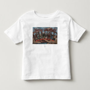 Morrow Point See, Colorado - große Buchstabe-Szen Kleinkind T-shirt