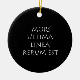 Mors ultima linea rerum est keramik ornament