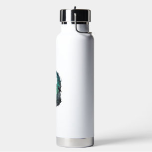 Mors Zombie Hand Skelett Schlüssel Grabstein Raben Trinkflasche