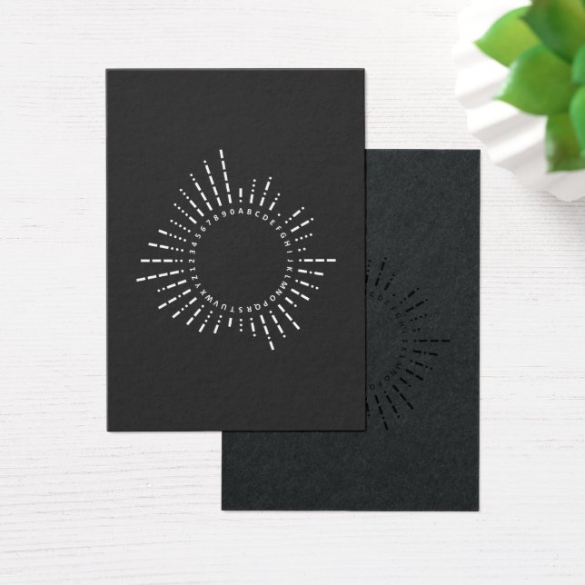 Morse Code Alphabet (Schreibtisch)