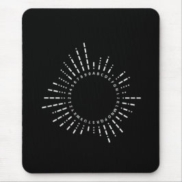 Morse Code Alphabet Mousepad