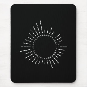 Morse Code Alphabet Mousepad