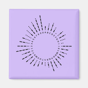 Morse-Code-Alphabet – Purple Tech Design Magnet