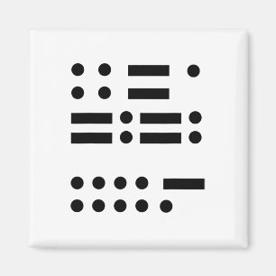 Morse Code gegen Trump 45 Feminist Resist Verrat Magnet