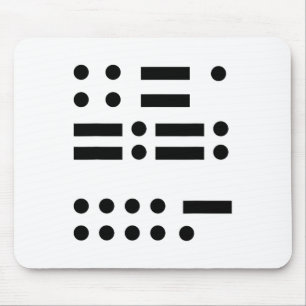 Morse Code gegen Trump 45 Feminist Resist Verrat Mousepad