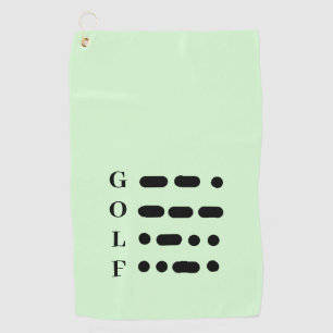 Morse Code Golf Handtuch