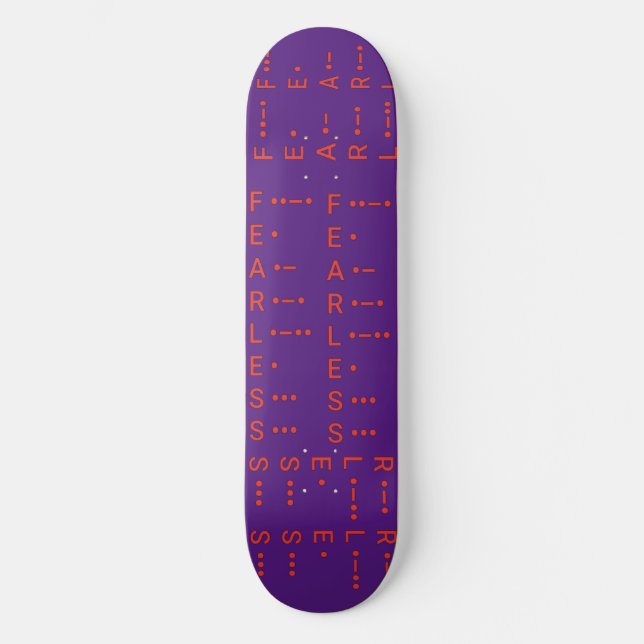 "Morse Code I" Skateboard (Vorderseite)