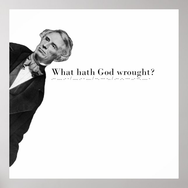 Morse Code Inspiration aus der Geschichte Poster (Vorne)