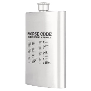 Morse Code NATO Phonetic Alphabet Flachmann