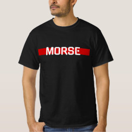 Morse Code Red Line - Amateur Radio T-Shirt