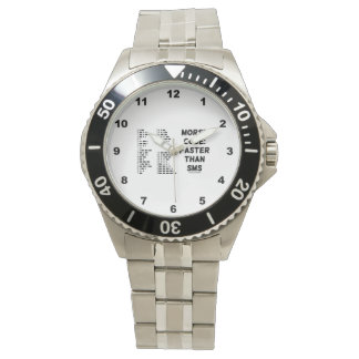 Morse Code: Schneller als SMS International Morse Armbanduhr