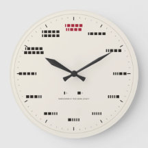 Morse-Code-Uhr - Stunden bei echter Signallänge