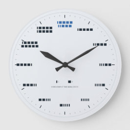 Morse-Code-Uhr - Wahre Signallänge, Frost Große Wanduhr