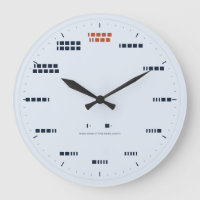 Morse-Code-Uhr - Wahre Signallänge, Himmelblau
