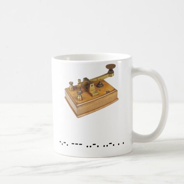 Morsealphabet Cofee Schale Kaffeetasse (Rechts)