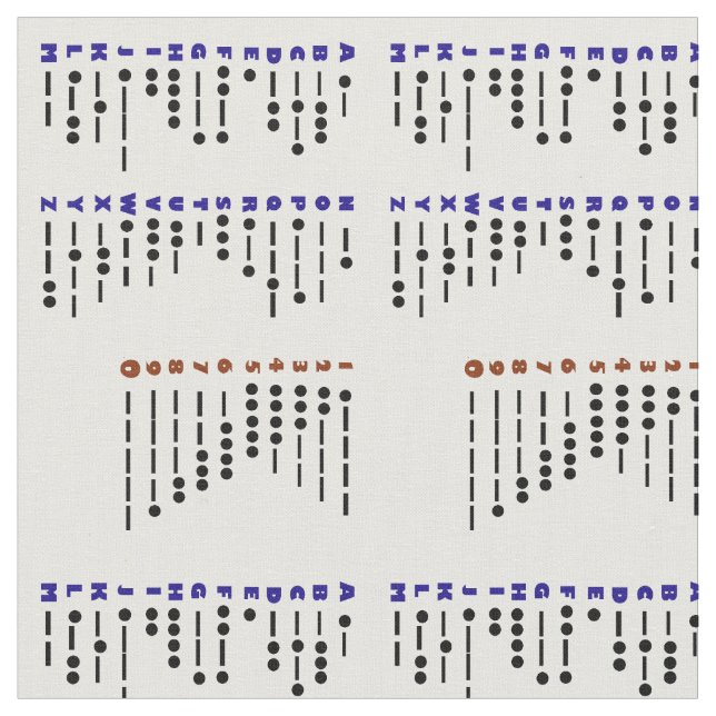 Morsealphabet-Diagramm-Gewebe Stoff (Nahaufnahme)