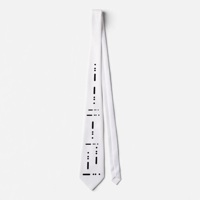 Morsealphabet-"Krawatten-" Krawatte durch (Vorderseite)