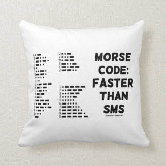 Morsealphabet: Schneller als SMS (internationales Kissen