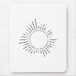 Morsecode Alphabet Mousepad