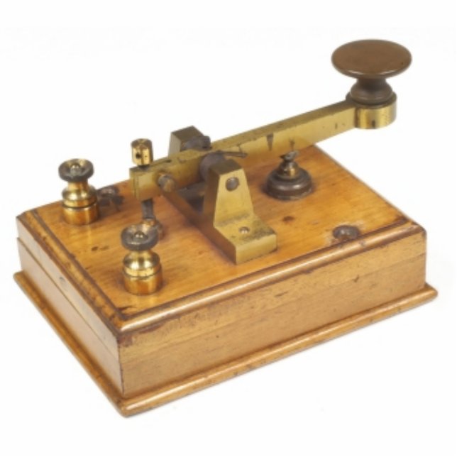 Morsetaste-Fotoskulptur Freistehende Fotoskulptur (Vorne)