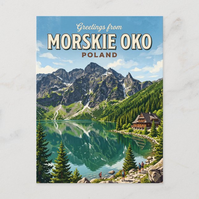 Morskie Oko Polen Postkarte (Vorderseite)