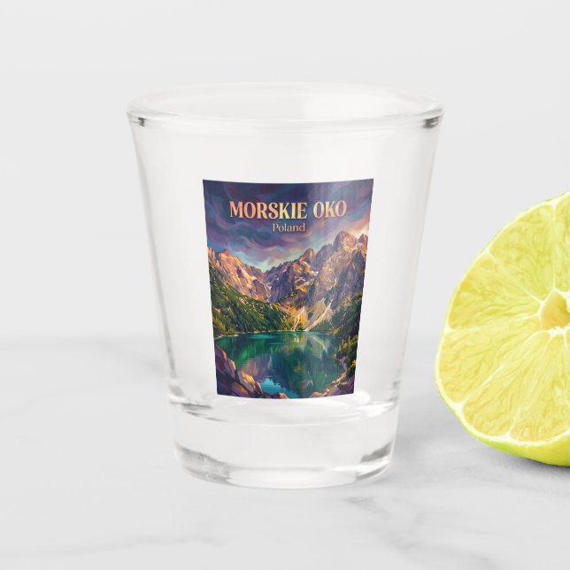 Morskie Oko Polen Schnapsglas (Vorderseite)