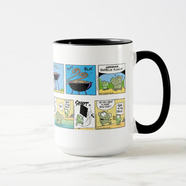Mort u. Warze die Frosch-Cartoon-Zusammenstellung Tasse (Rechts)