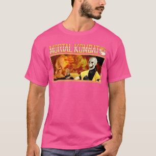 Mortal Kombat Inferno Scorpion Retro 90er Videospi T-Shirt