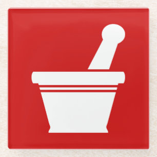Mortar & Pestle Glasuntersetzer