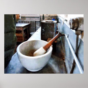 Mortar und Pestle im Labrador Poster
