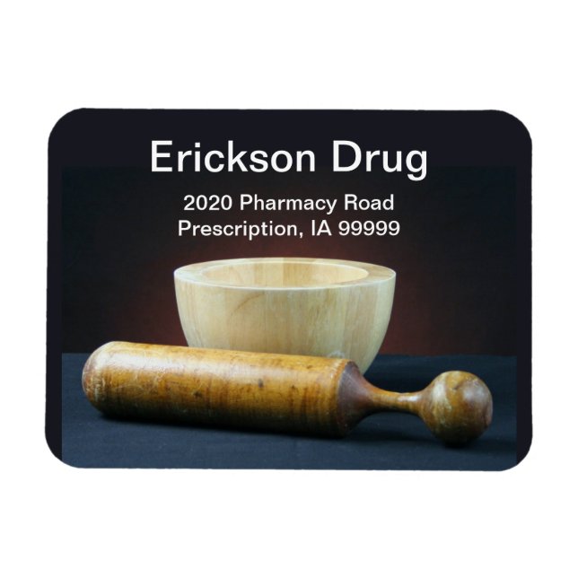 Mortar und Pestle Magnet (Horizontal)